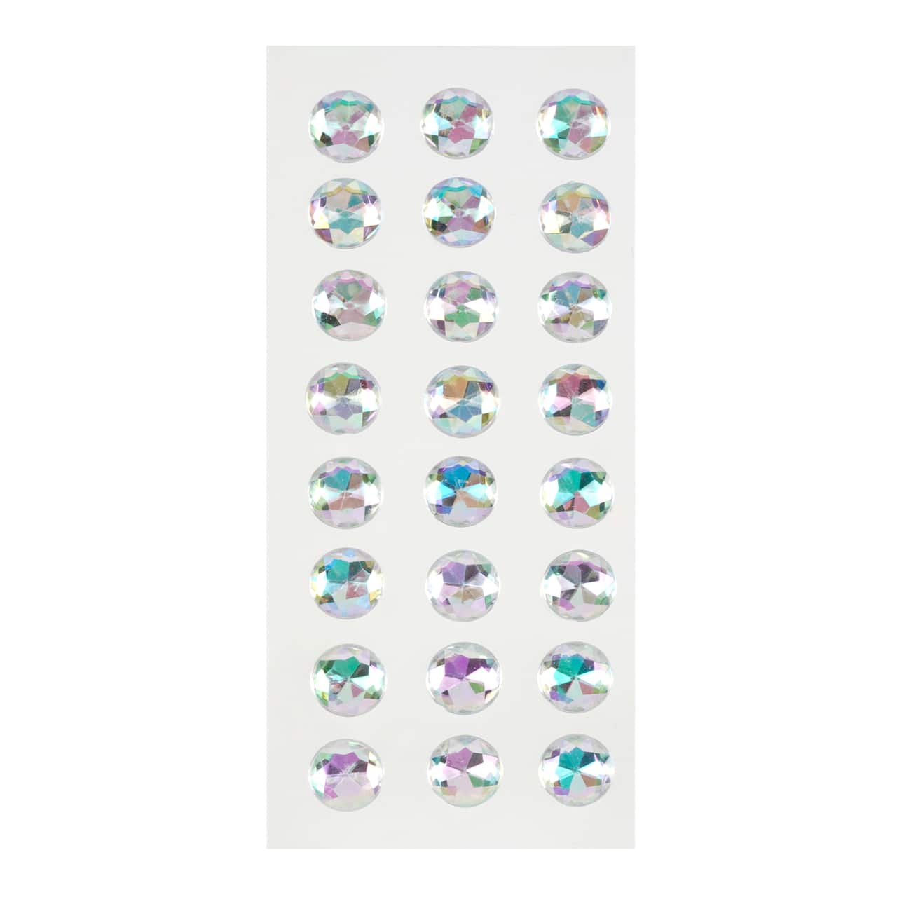12 Pack: Clear Round Rhinestone Stickers by Recollections™